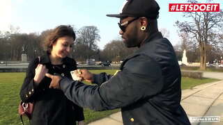 BUMS बस - #Meggie Marika - Sexy Ass Brunette कट्टर Drilled मा बस By Big Black Cock