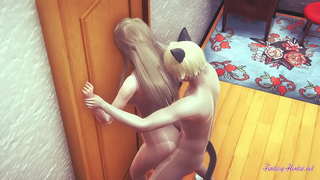 Геншин Импакт хентай - Лиза Катгый Секс