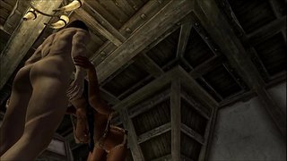 Starší Porno V: Skyrim - Forsworn Babe Sucks a Fucks