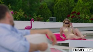 TUSHY Sexy Eyla has first anal experience with sugar daddy